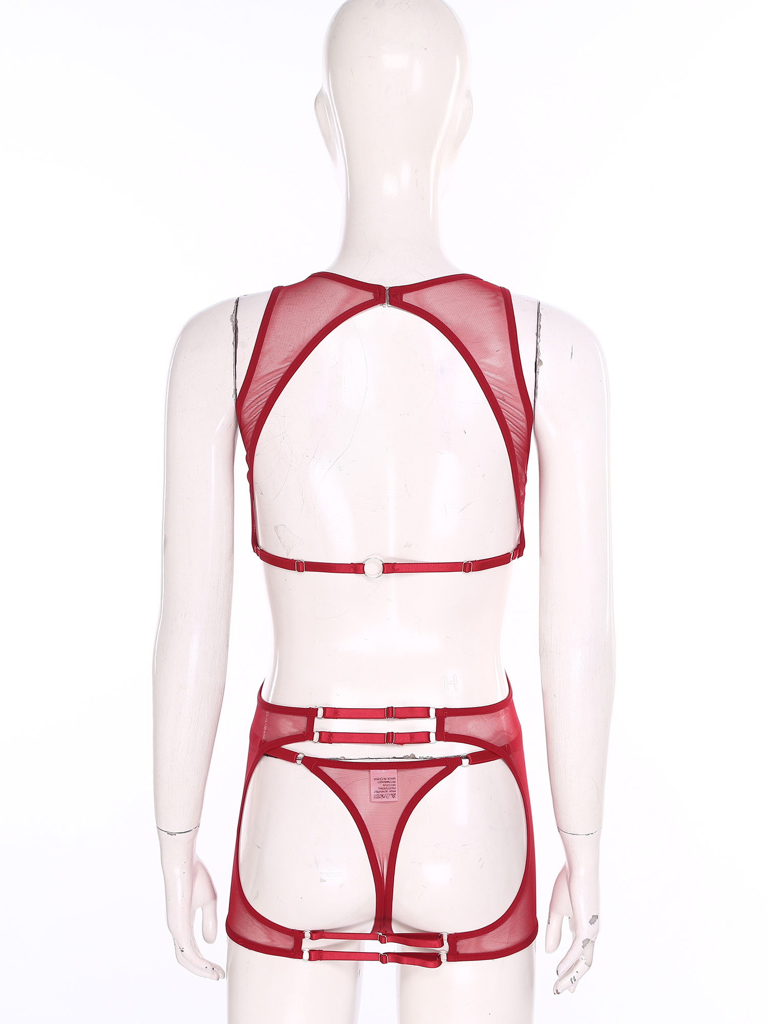 Sexy Mesh Sheer Bodycon Dress - Seksowna, prześwitująca mini sukienka z siateczki
