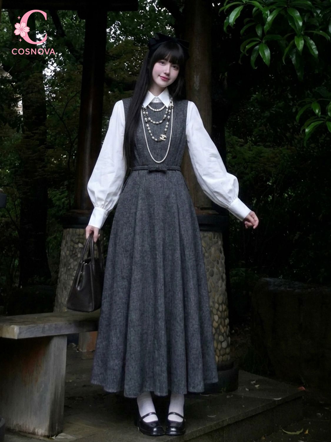 Koreański zestaw sukienek w st – Korean Style A Line Shirt Dress recenzja i cena