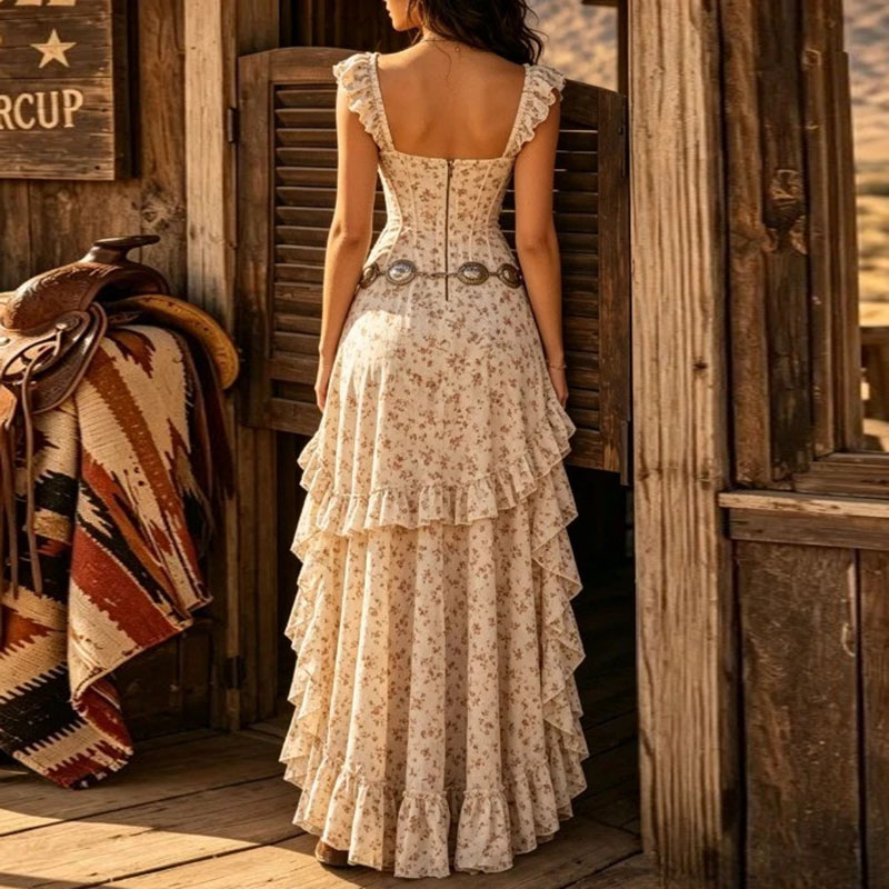 Damska sukienka maxi w kwiatow – Boho Summer Beach Maxi Dress recenzja i cena