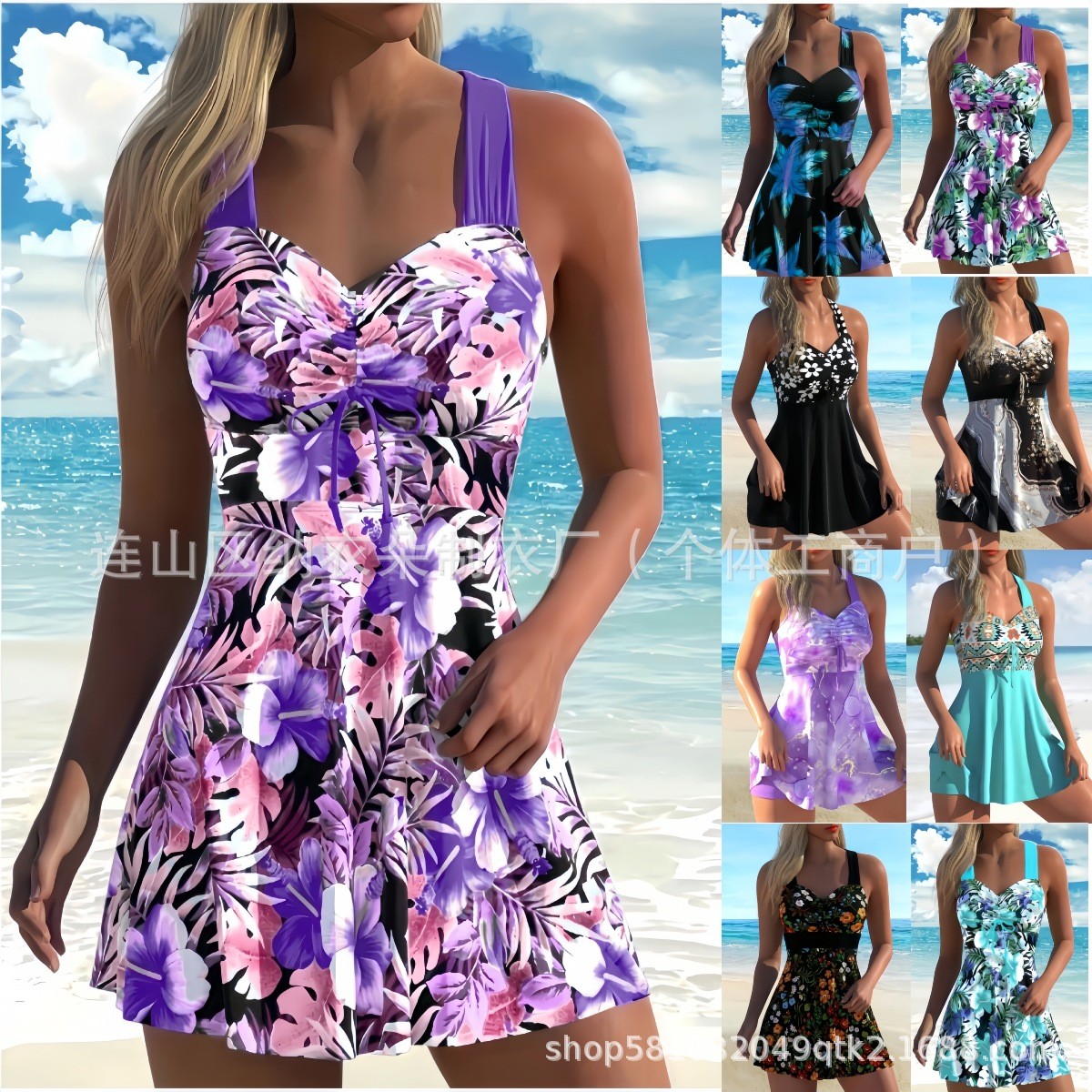 Damski tankini z kwiatowym nad – Tops recenzja i cena