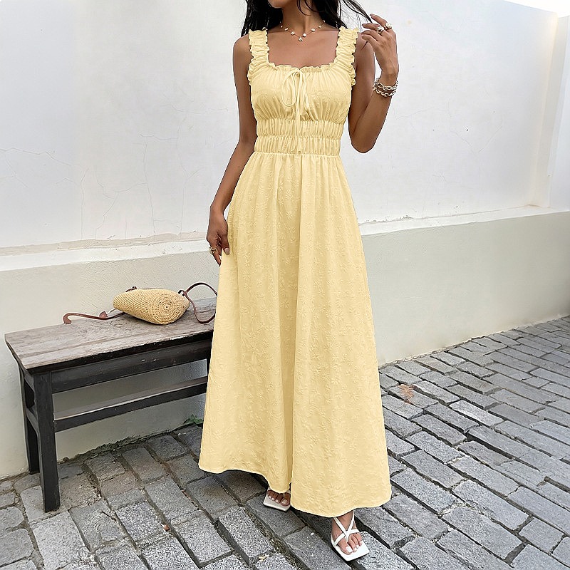 Letnia sukienka bez rękawów z  – Boho Summer Beach Maxi Dress recenzja i cena