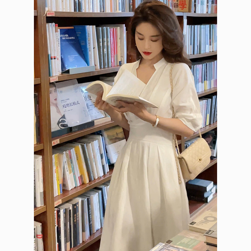 2024 Szykowna, unikalna, wysok – Casual Loose Linen Shirt Dress recenzja i cena